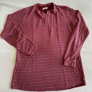 Marine layer red striped Henley